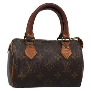 LOUIS VUITTON Monogram Mini Speedy Hand Bag M41534 LV Auth 138745
